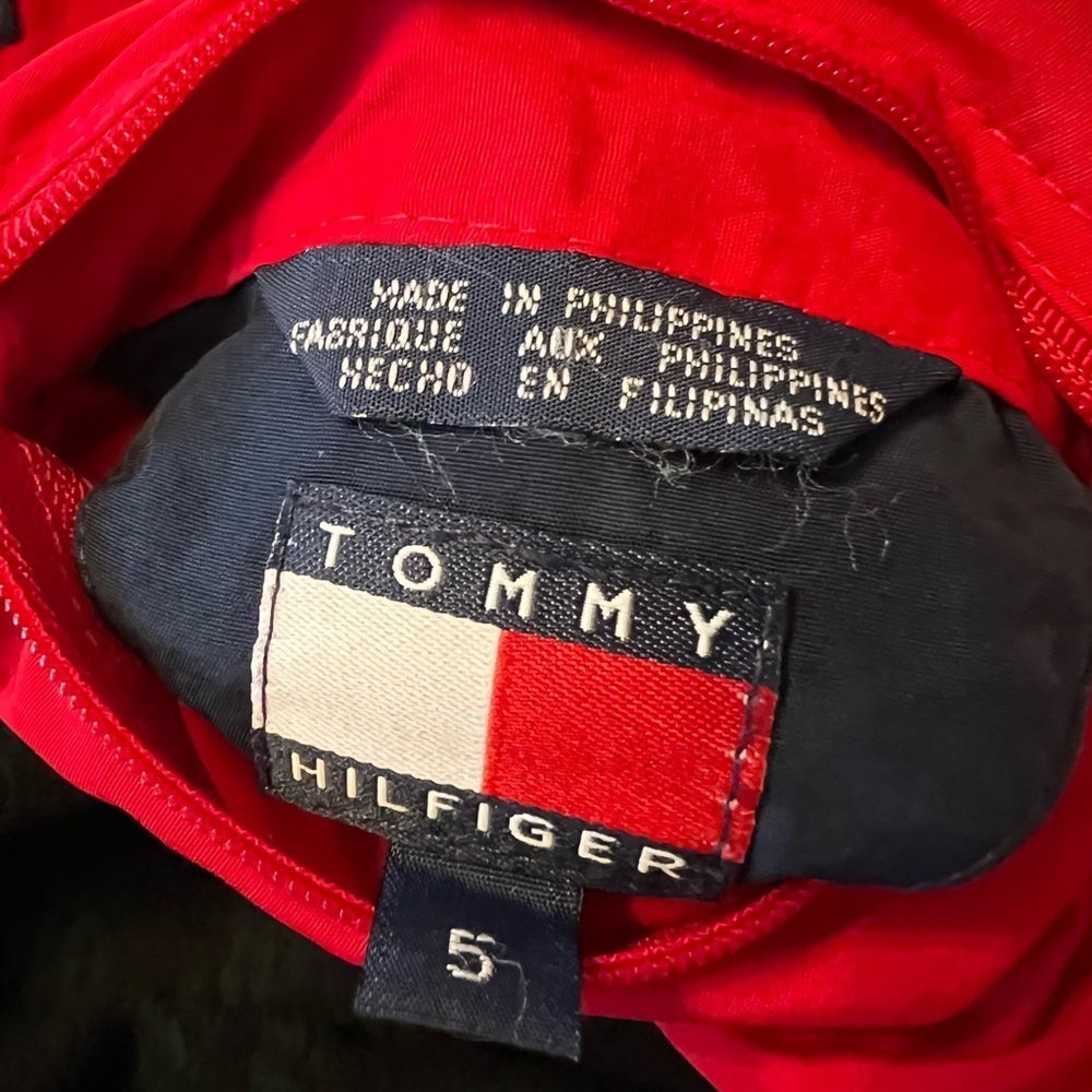Tommy Hilfiger Red and Blue Puffer Jacket - Picture 5 of 8